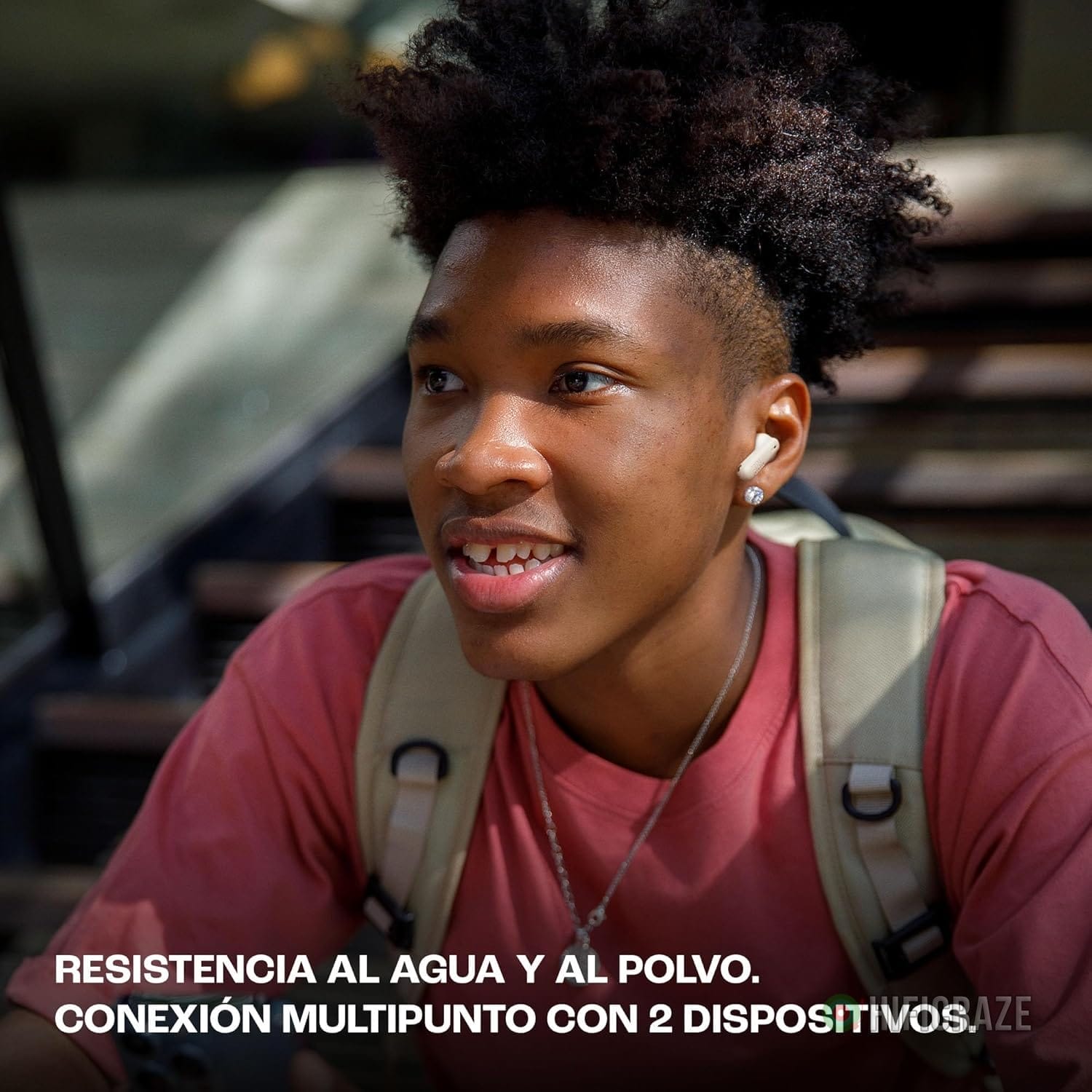 JBL Vibe Beam 2 - True Wireless Noise Cancelling Earbuds Pure Bass Sound & Smart Ambient Technology, 4mics for Crisp, Clear Calls, up to 40Hrs of Playback, IP54 Dust & Water Resistant (White) 4 JBL Vibe Beam 2 - True Wireless Noise Cancelling Earbuds Pure Bass Sound & Smart Ambient Technology, 4mics for Crisp, Clear Calls, up to 40Hrs of Playback, IP54 Dust & Water Resistant (White) - Image 4