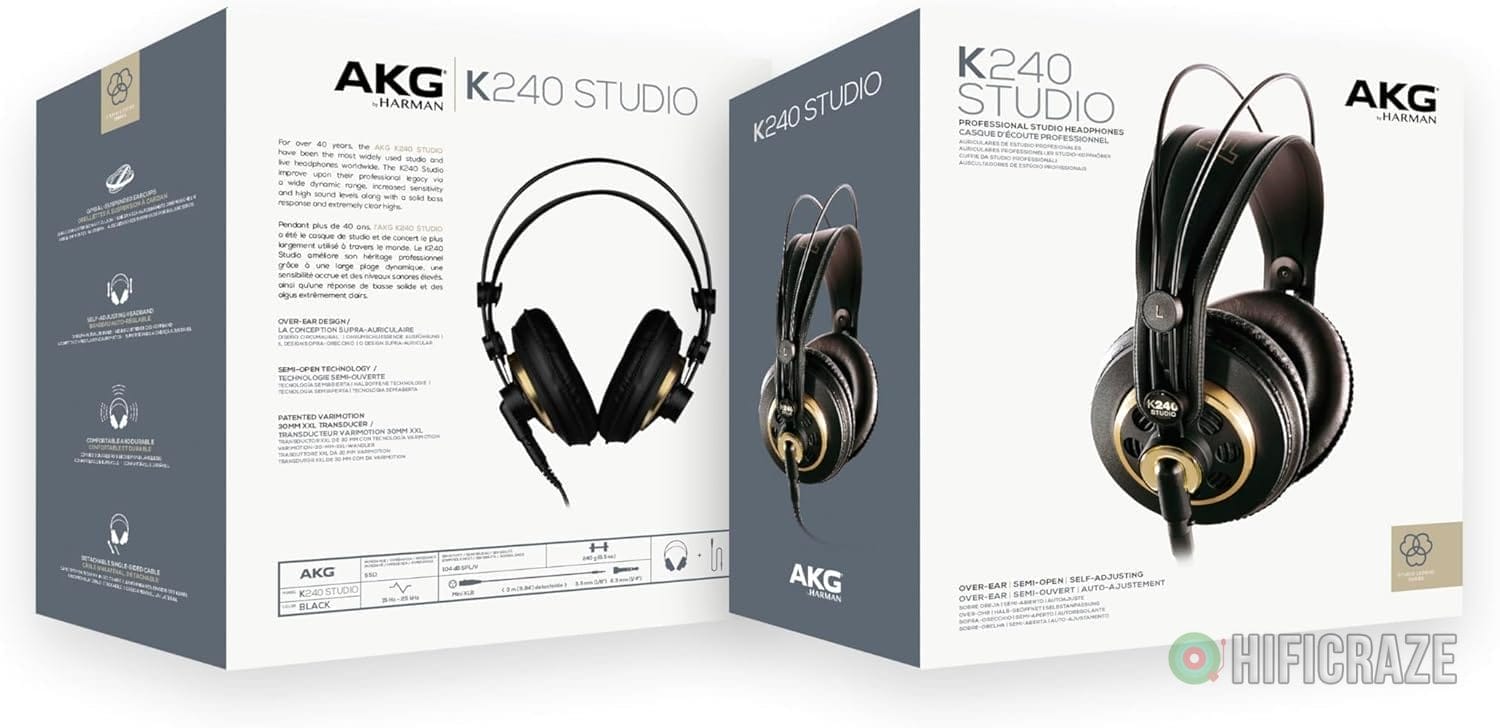 AKG Headphones, Gold, One Size (K240STUDIO) 7 AKG Headphones, Gold, One Size (K240STUDIO) - Image 7