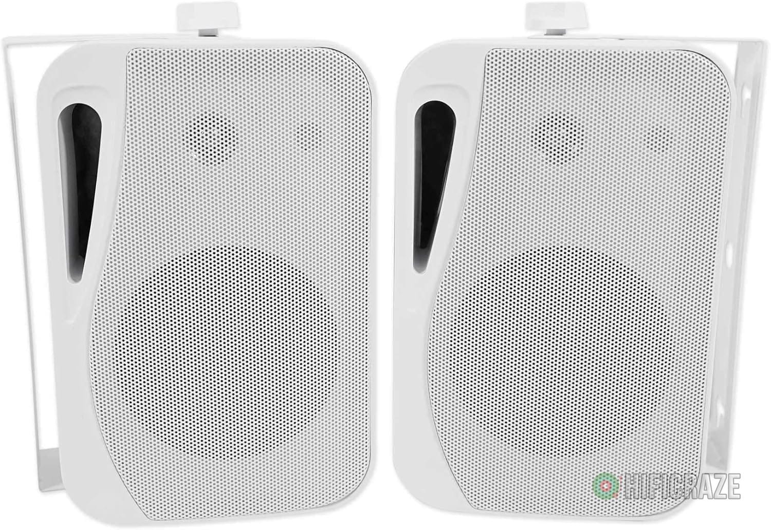 Rockville HP4S Pair 360W 4" Outdoor/Indoor Speakers 4 Ohm, Weather-Resistant, Swivel Brackets, 4" Woofer + 1/2" Tweeter, for Home Theater and Patio 4 Rockville HP4S Pair 360W 4" Outdoor/Indoor Speakers 4 Ohm, Weather-Resistant, Swivel Brackets, 4" Woofer + 1/2" Tweeter, for Home Theater and Patio - Image 4