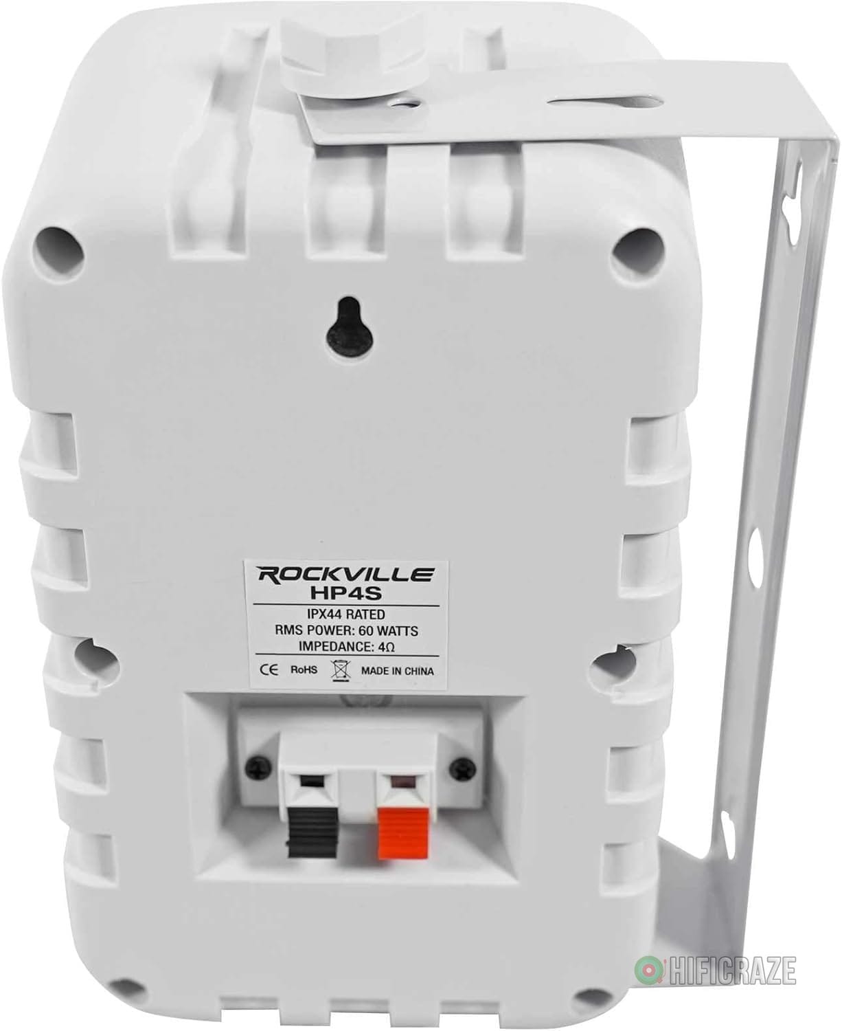 Rockville HP4S Pair 360W 4" Outdoor/Indoor Speakers 4 Ohm, Weather-Resistant, Swivel Brackets, 4" Woofer + 1/2" Tweeter, for Home Theater and Patio 6 Rockville HP4S Pair 360W 4" Outdoor/Indoor Speakers 4 Ohm, Weather-Resistant, Swivel Brackets, 4" Woofer + 1/2" Tweeter, for Home Theater and Patio - Image 6