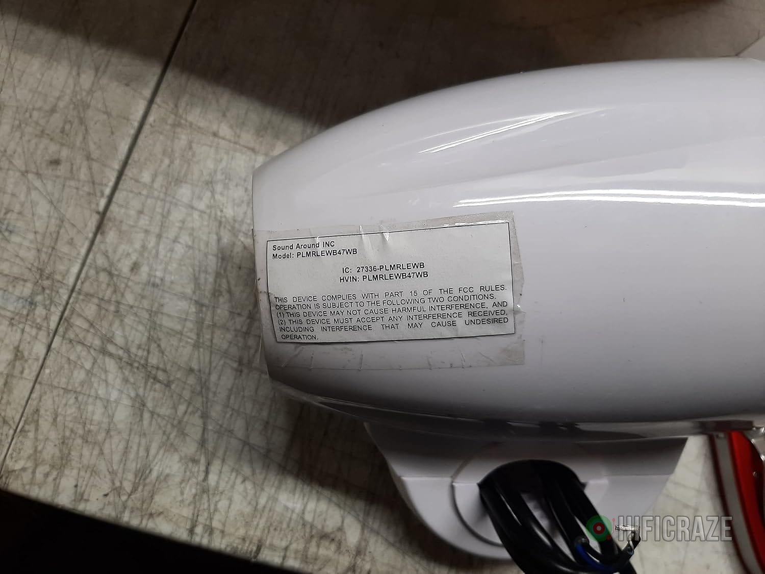 Pyle Waterproof Marine Wakeboard Tower Speakers - 4in Dual Subwoofer Speaker Set w/LED Lights & Bluetooth for Wireless Music Streaming - Boat Audio System w/Mounting Clamps PLMRLEWB47WB (White) 8 Pyle Waterproof Marine Wakeboard Tower Speakers - 4in Dual Subwoofer Speaker Set w/LED Lights & Bluetooth for Wireless Music Streaming - Boat Audio System w/Mounting Clamps PLMRLEWB47WB (White) - Image 8