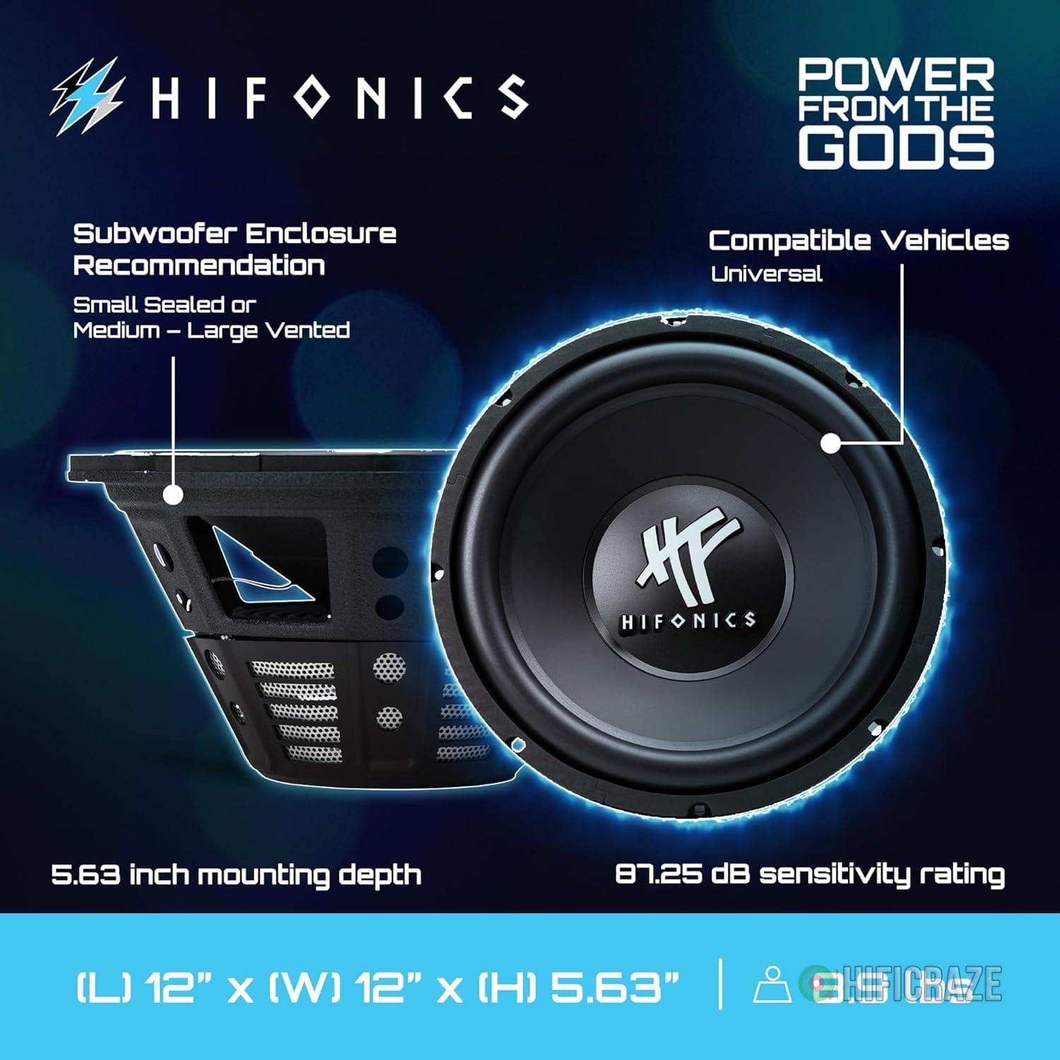 Hifonics Pair of 12 Inch Subwoofers, 800 Watt Max 400 Watt RMS Car & Powersports Speaker, HFX12D4 4 Hifonics Pair of 12 Inch Subwoofers, 800 Watt Max 400 Watt RMS Car & Powersports Speaker, HFX12D4 - Image 4