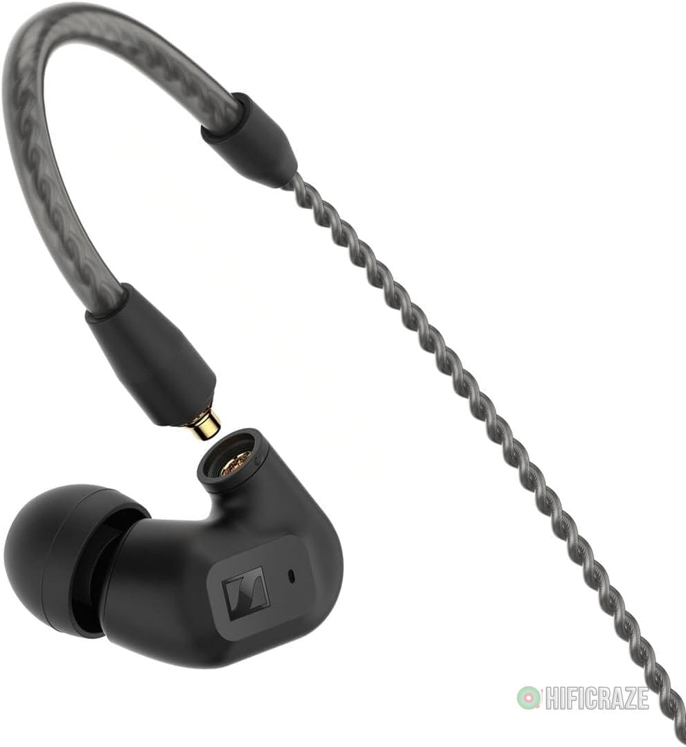 Sennheiser Consumer Audio IE 200 In-Ear Audiophile Headphones - TrueResponse Transducers for Neutral Sound, Impactful Bass, Detachable Braided Cable with Flexible Ear Hooks - Black 4 Sennheiser Consumer Audio IE 200 In-Ear Audiophile Headphones - TrueResponse Transducers for Neutral Sound, Impactful Bass, Detachable Braided Cable with Flexible Ear Hooks - Black - Image 4