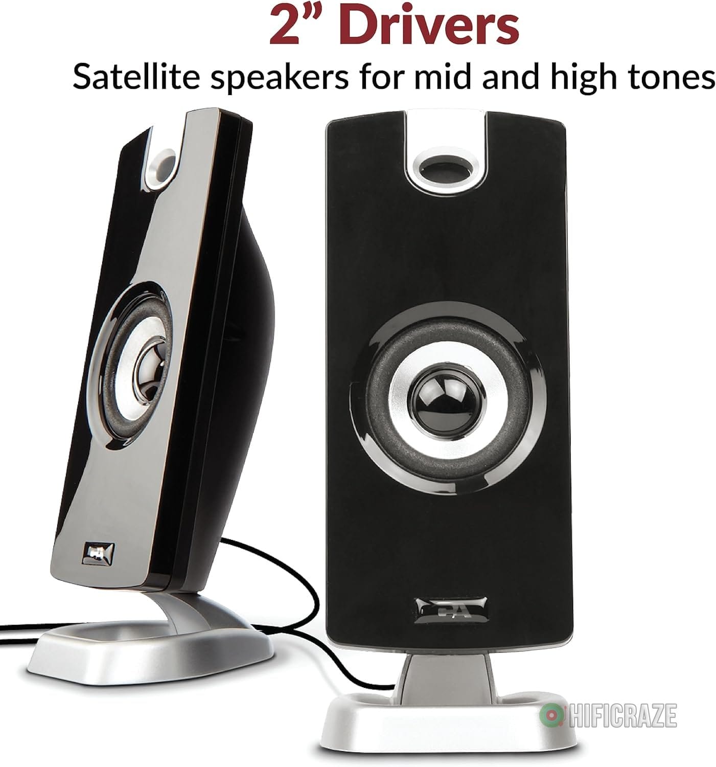 Cyber Acoustics CA-3090 2.1 Speaker System with Subwoofer with 18W of Power – Easy Setup and Convenient Controls, Great for Music, Movies, and Gaming 6 Cyber Acoustics CA-3090 2.1 Speaker System with Subwoofer with 18W of Power – Easy Setup and Convenient Controls, Great for Music, Movies, and Gaming - Image 6