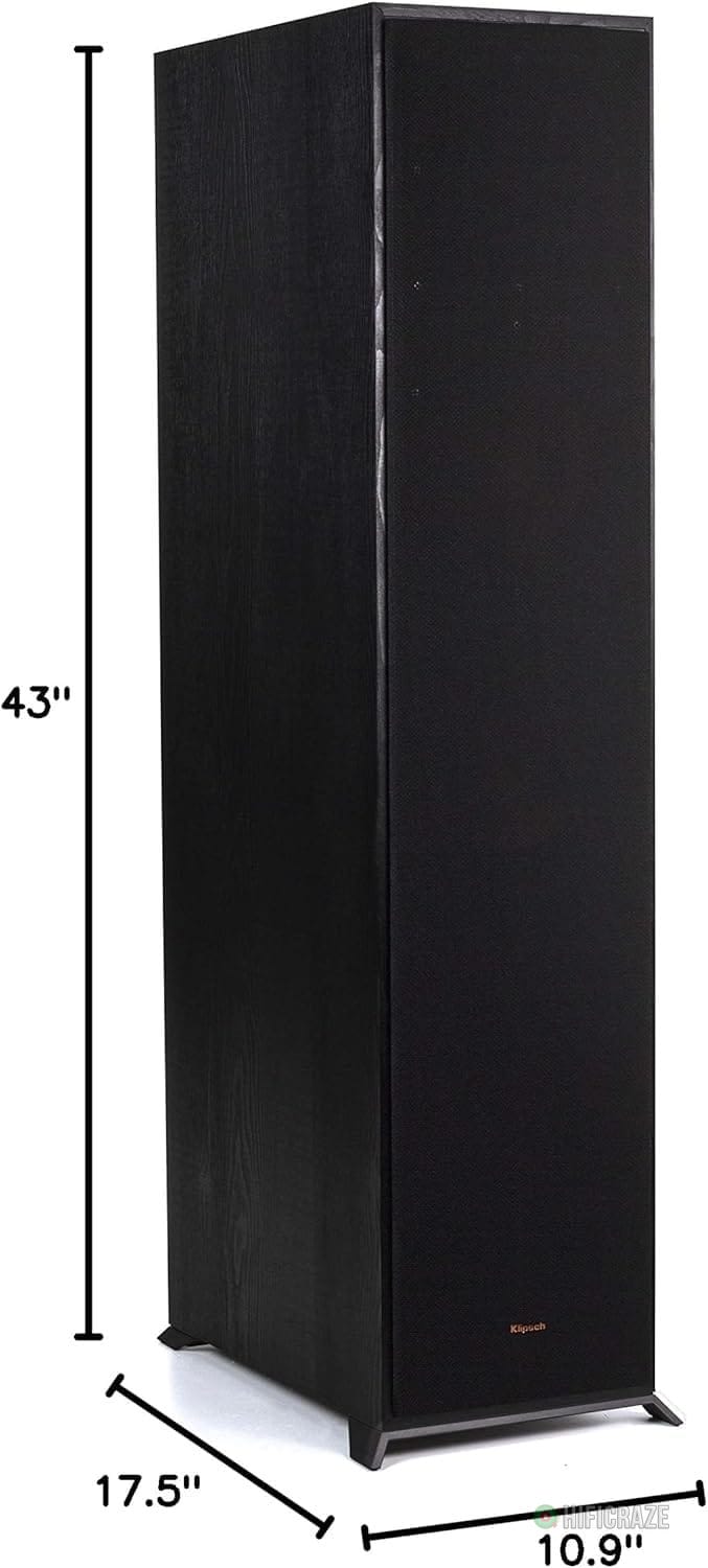Klipsch Reference R-820F Floorstanding Speaker for Home Theater Systems with 8” Dual Woofers, Tower Speakers with Bass-Reflex via Rear-Firing Tractrix Ports in Black 10 Klipsch Reference R-820F Floorstanding Speaker for Home Theater Systems with 8” Dual Woofers, Tower Speakers with Bass-Reflex via Rear-Firing Tractrix Ports in Black - Image 10