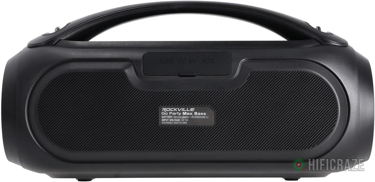 Rockville GO Party MAX BASS Large 70W Portable LED Bluetooth Speaker, Deep Bass, Wireless Link, IPX5 Water Resistant, for Parties and Outdoor Events - Image 3