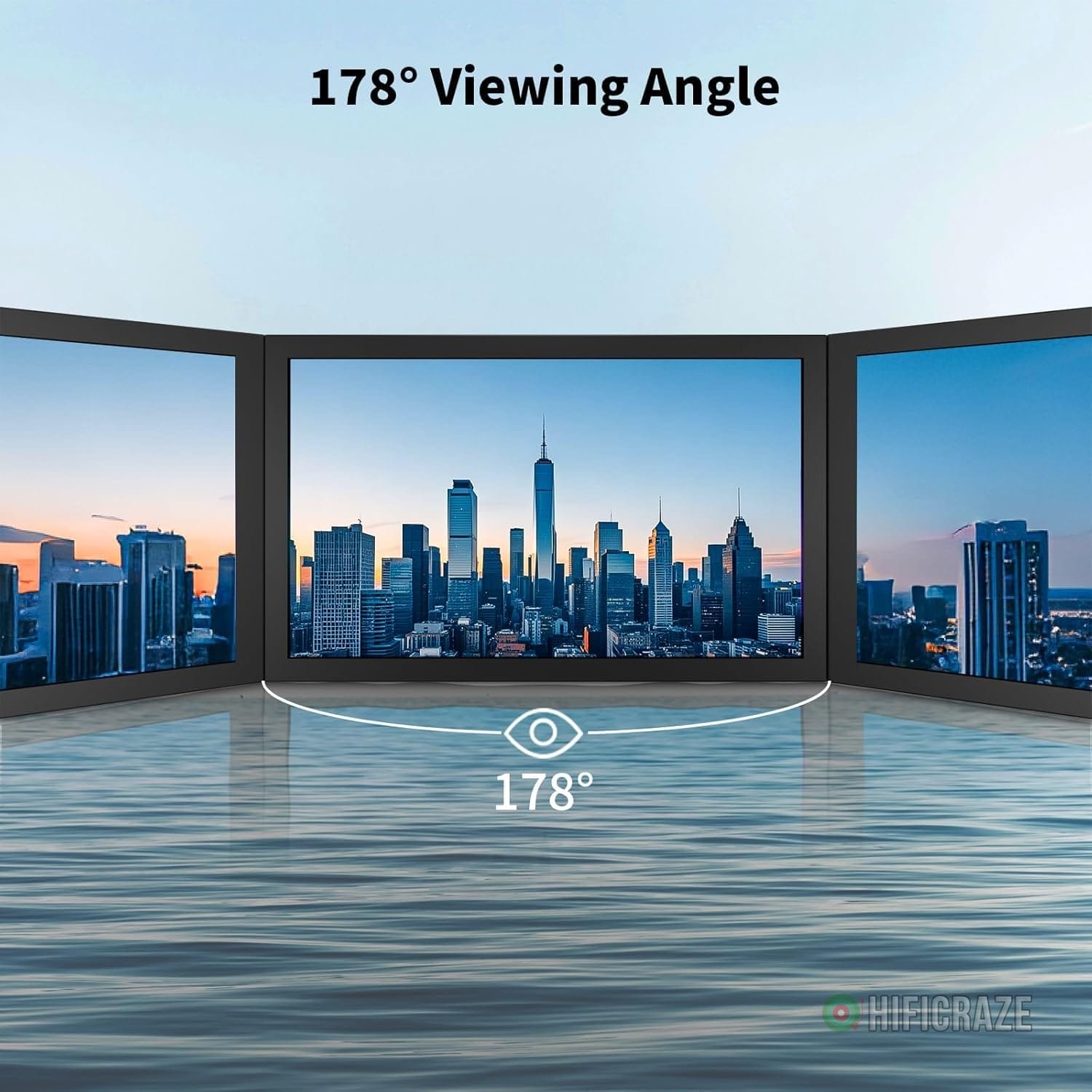 7 Inch Mini Monitor HDMI, Portable Vga Monitor with AV BNC 1024×600 LCD Screen with Built-in Speakers, 178° View Angle IPS, Multi-Function Mini Small Display for Raspberry Pi PC/TV/DVD/CVBS - Image 4