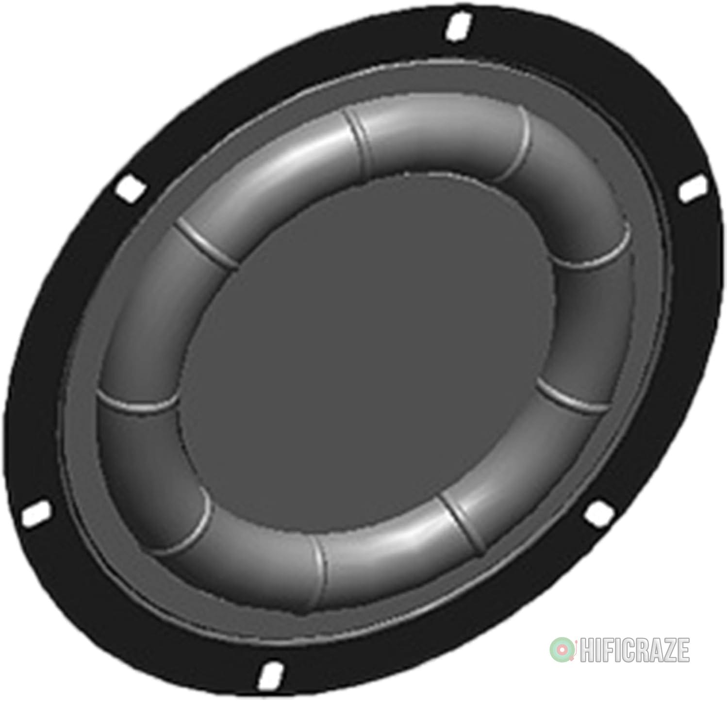 Subwoofer Diaphragm Loudspeaker Woofer Radiator Enhances Bass Experience Rubber and Iron Horn Accessory 6.5/8inch - Image 4