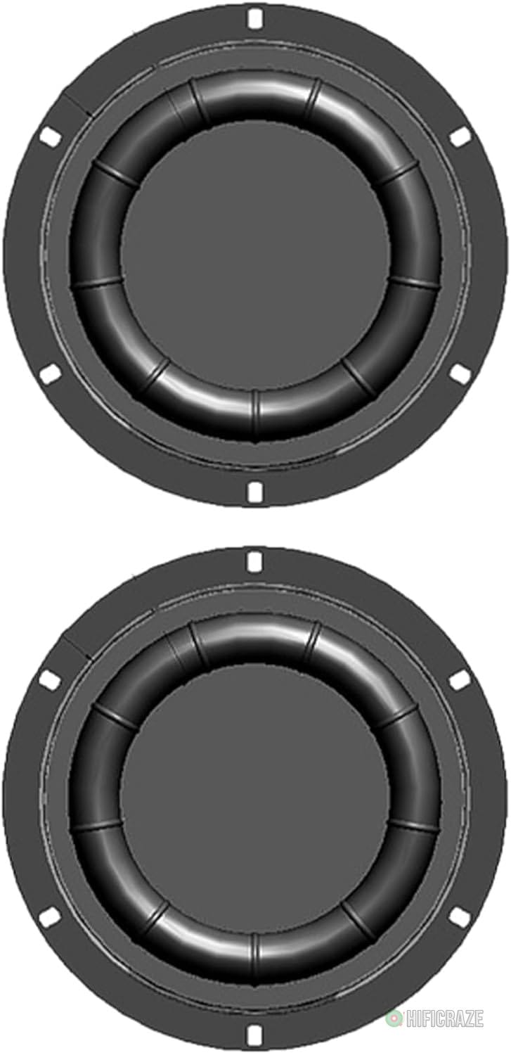 Subwoofer Diaphragm Loudspeaker Woofer Radiator Enhances Bass Experience Rubber and Iron Horn Accessory 6.5/8inch - Image 5