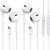 2 Packs USB C Headphones for iPhone 16/15 Pro Max Plus Type C Earbuds Wired Earphones with Mic & Remote Control Noise Cancelling for iPhone 16/15 pro, iPad Pro, Galaxy S23/S22/S21/S20/Ultra Note 10/20