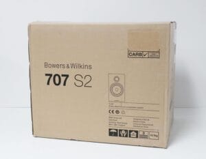 Bowers & Wilkins 707 S2 Standmount Loudspeaker - Compact 2-Way Speaker, Continuum Cone Driver & Dome Tweeter, Stereo Speakers for Home Theater System, Satin White (Stands Sold Separately)