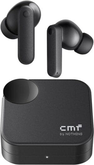 CMF Buds 2a Wireless Earbuds 2025 New Active Noise Cancelling 42dB Hybrid ANC Bluetooth Headphones, 12.4mm Dynamic Driver for Big Bass, 4 Mic Clear Calls, Sport Ear Buds for iPhone, Android, Dark Grey