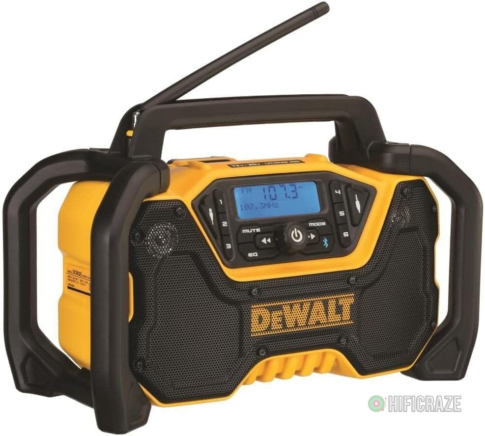 DEWALT 12V/20V MAX Portable Bluetooth Radio, Cordless, 100 ft Range, 3.5” Subwoofers, Jobsite (DCR028B) - Image 2
