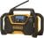 DEWALT 12V/20V MAX Portable Bluetooth Radio, Cordless, 100 ft Range, 3.5” Subwoofers, Jobsite (DCR028B)