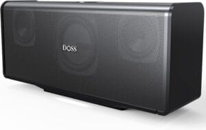 DOSS SoundBox Ultra Bluetooth Speaker with 2.1 Channel Audio, 80W Superior Sound with Deep Bass, Two DSP Technologies, 18H Playtime, BT 5.3, Wireless for Home, Office, Room-Black