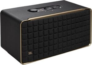 JBL Authentics 500 - Retro Style Home Speaker with Bluetooth, Voice Control, and Dolby Atmos, Multi Room Playback, Built in Alexa and Google Assistant, Automatic self tuning