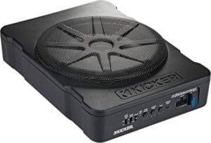 KICKER 46HS10 Hideaway Compact Powered Subwoofer, 10-Inch