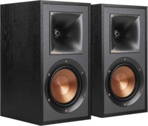 Klipsch R-41M Powerful Detailed Bookshelf Home Speaker Set of 2 Black (Renewed)
