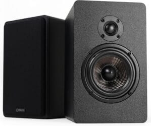 Micca MB42X G2 Passive Bookshelf Speakers for Home Theater Surround Sound, Stereo, and Passive Near Field Monitor, 2-Way (Black, Pair) (Renewed)