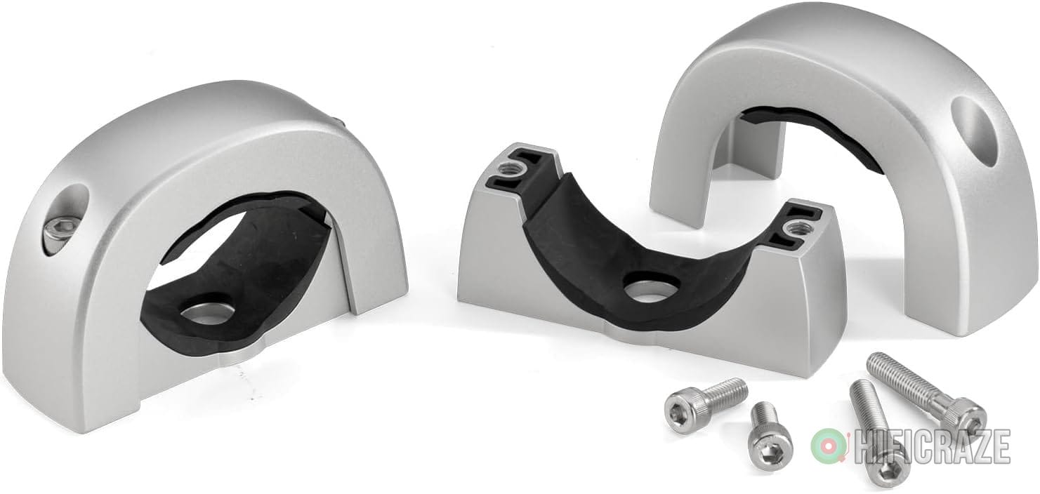 Pioneer UD-ME30CP Tower Speaker Mounting Brackets (Silver, 2 Pack) - Flexible Mounting Options, Fits 1-7/8" to 3" Tubes - for Use with Boats, Watercraft, UTV, ATV, RVs, Golf Carts 1 Pioneer UD-ME30CP Tower Speaker Mounting Brackets (Silver, 2 Pack) - Flexible Mounting Options, Fits 1-7/8" to 3" Tubes - for Use with Boats, Watercraft, UTV, ATV, RVs, Golf Carts