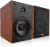 Pyle 6.5″ Home Wooden Bookshelf Speakers, 240W Max Power, 1″ Silk Dome Tweeter and Aluminum Voice Coils, Pair, Gold Plated 5 Way Binding Post, Rubber Surrounds, Beautiful Wood Grain Finish PHQBS62