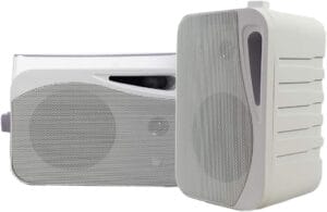 Rockville HP4S Pair 360W 4" Outdoor/Indoor Speakers 4 Ohm, Weather-Resistant, Swivel Brackets, 4" Woofer + 1/2" Tweeter, for Home Theater and Patio