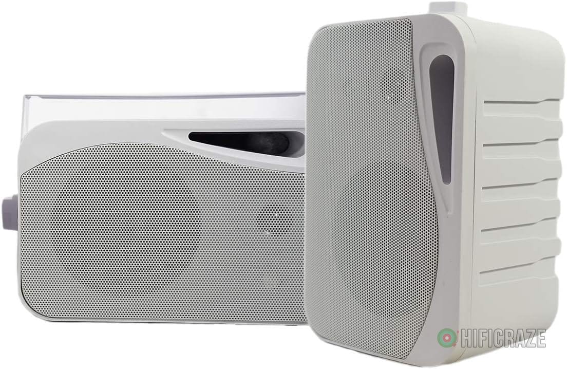 Rockville HP4S Pair 360W 4" Outdoor/Indoor Speakers 4 Ohm, Weather-Resistant, Swivel Brackets, 4" Woofer + 1/2" Tweeter, for Home Theater and Patio 1 Rockville HP4S Pair 360W 4" Outdoor/Indoor Speakers 4 Ohm, Weather-Resistant, Swivel Brackets, 4" Woofer + 1/2" Tweeter, for Home Theater and Patio