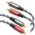 SNANSHI RCA Cables 5ft – RCA to RCA Audio Cable with Gold-Plated Connectors, Dual Shielded– Against Noise (Hum), and Nylon Braided Jacket for Home Theater, Stereo Systems, TVs, Musical Instruments