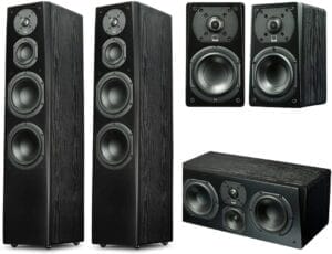 SVS Prime Tower 5.0 Surround System (Premium Black Ash)