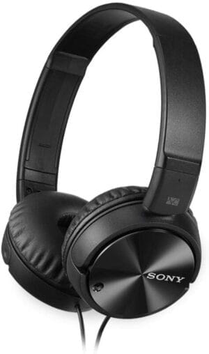 Sony MDRZX110NC Noise Canceling On Ear Headphones, Black