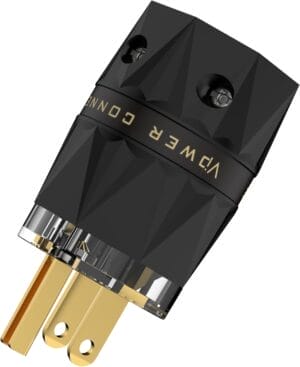 Viborg HiFi Power Plug, VM503G, Gold-Plated Pure Copper, Non-Magnetic, 15A/125V AC Mains Plug, Audio Grade Power Plug, Set Screws, US Power Connector for DIY Audiophile Power Cord