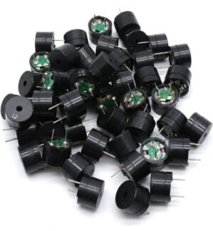 Xiaoyztan 50 Pcs 160Ohm Passive Electronic Buzzers 3-5V DC 2-Terminal Mini Loudspeakers for Small Household Applicances