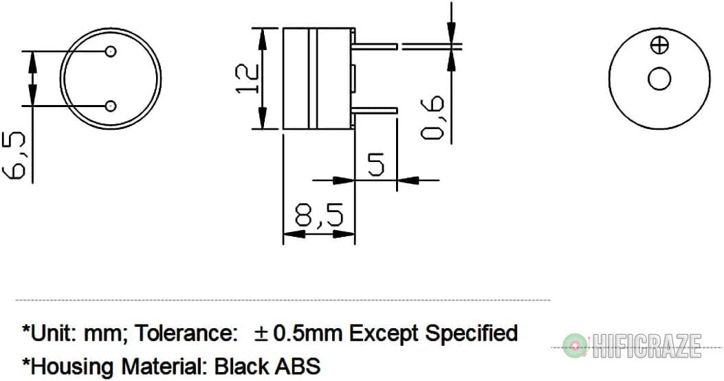 Xiaoyztan 50 Pcs 160Ohm Passive Electronic Buzzers 3-5V DC 2-Terminal Mini Loudspeakers for Small Household Applicances 2 Xiaoyztan 50 Pcs 160Ohm Passive Electronic Buzzers 3-5V DC 2-Terminal Mini Loudspeakers for Small Household Applicances - Image 2