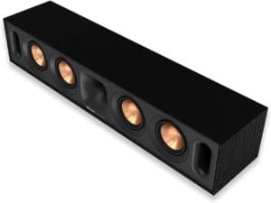 klipsch Reference Next-Generation R-30C Horn-Loaded Center Channel Speakers for Crystal-Clear Home Theater Dialogue in Black