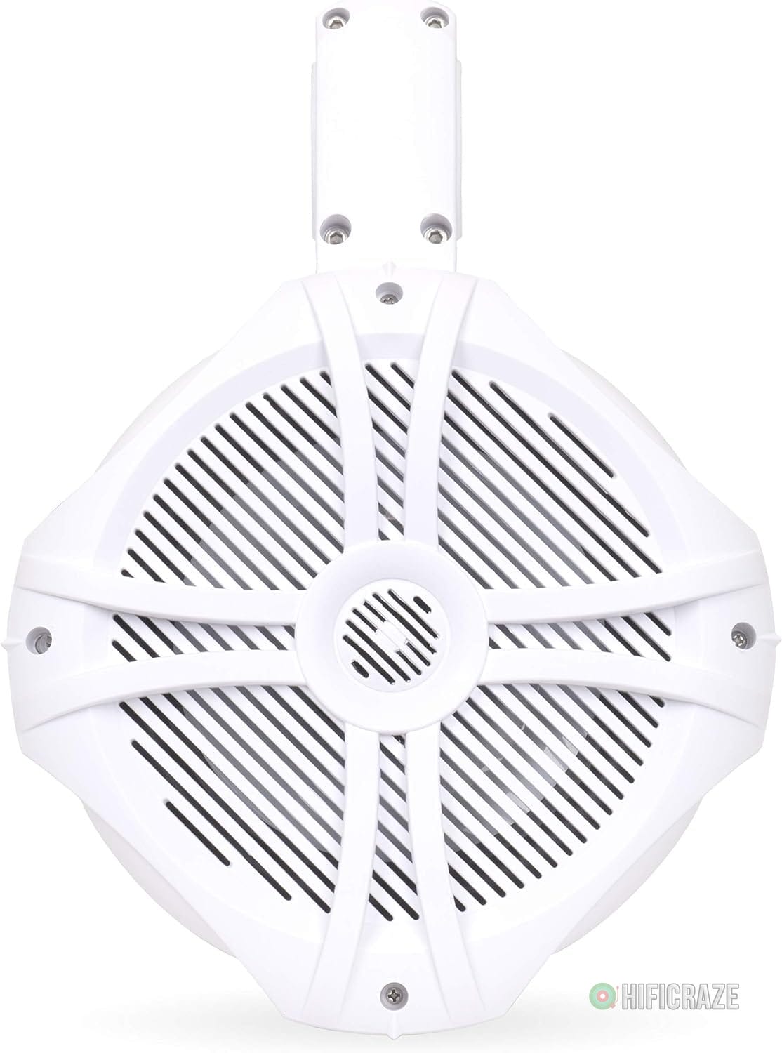 BELVA BWT8LED 600W Peak (300W RMS) 8" White Marine Tower Speakers with Multi-Color LED Lighting and Remote for Boats/ATV/UTV/Motorcycles/SxS/Golf Cart - Image 3