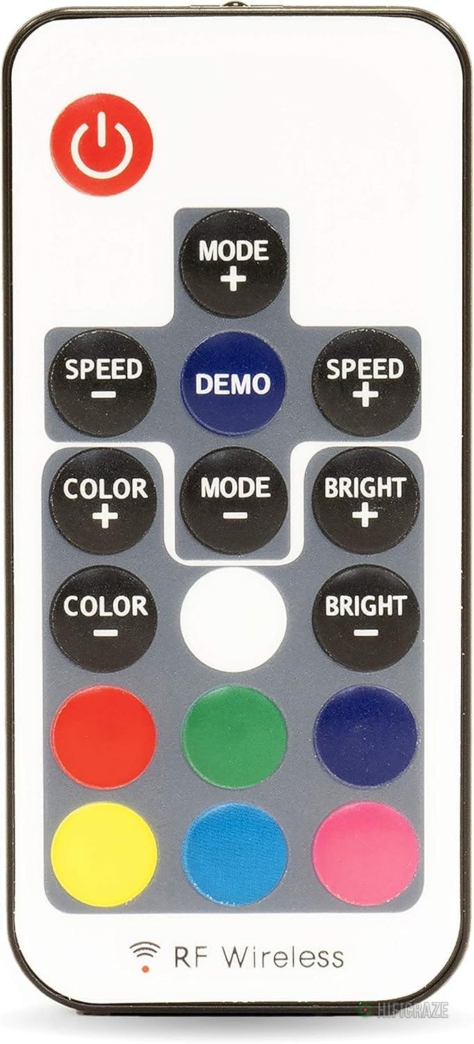 BELVA BWT8LED 600W Peak (300W RMS) 8" White Marine Tower Speakers with Multi-Color LED Lighting and Remote for Boats/ATV/UTV/Motorcycles/SxS/Golf Cart - Image 7