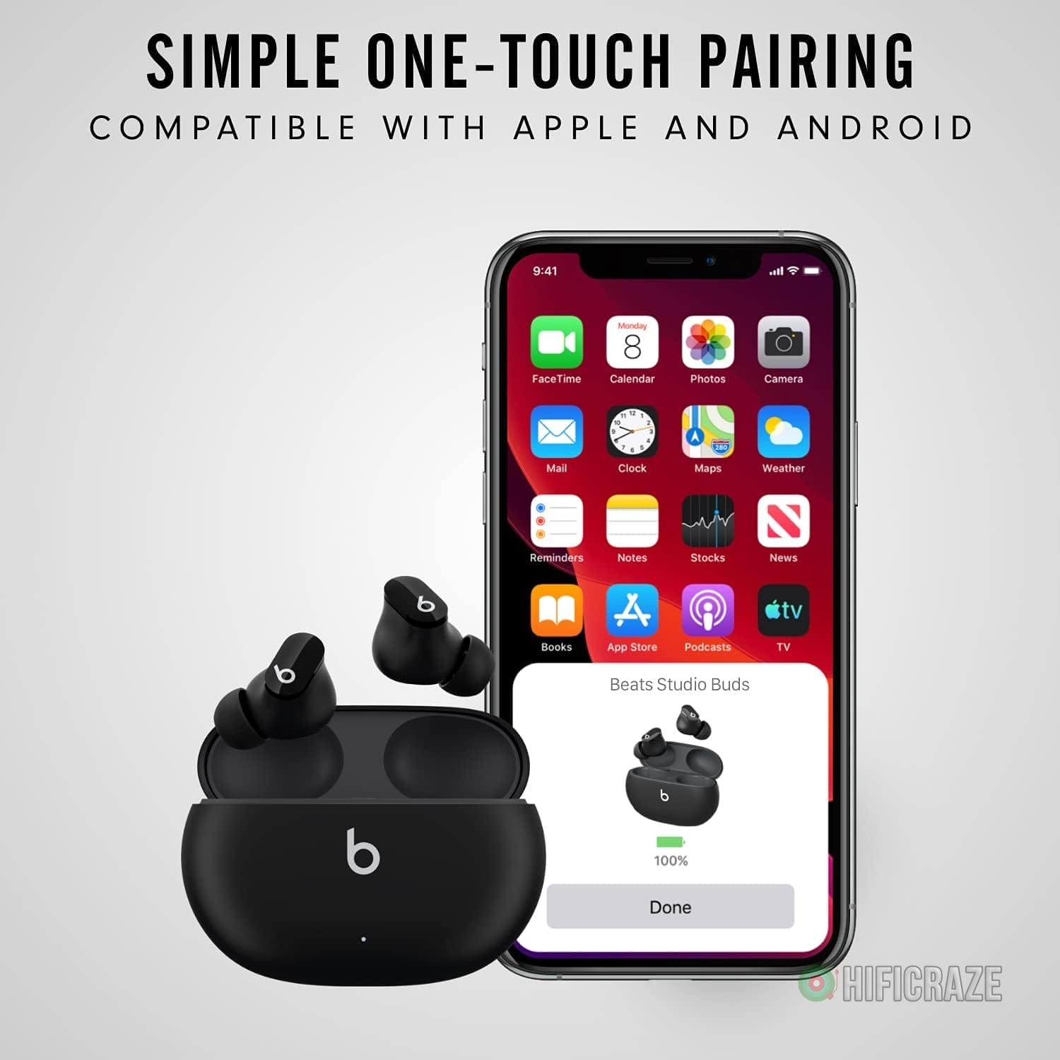Beats Studio Buds - True Wireless Noise Cancelling Earbuds - Compatible with Apple & Android, Built-in Microphone, IPX4 Rating, Sweat Resistant Earphones, Class 1 Bluetooth Headphones - Black 9 Beats Studio Buds - True Wireless Noise Cancelling Earbuds - Compatible with Apple & Android, Built-in Microphone, IPX4 Rating, Sweat Resistant Earphones, Class 1 Bluetooth Headphones - Black - Image 9