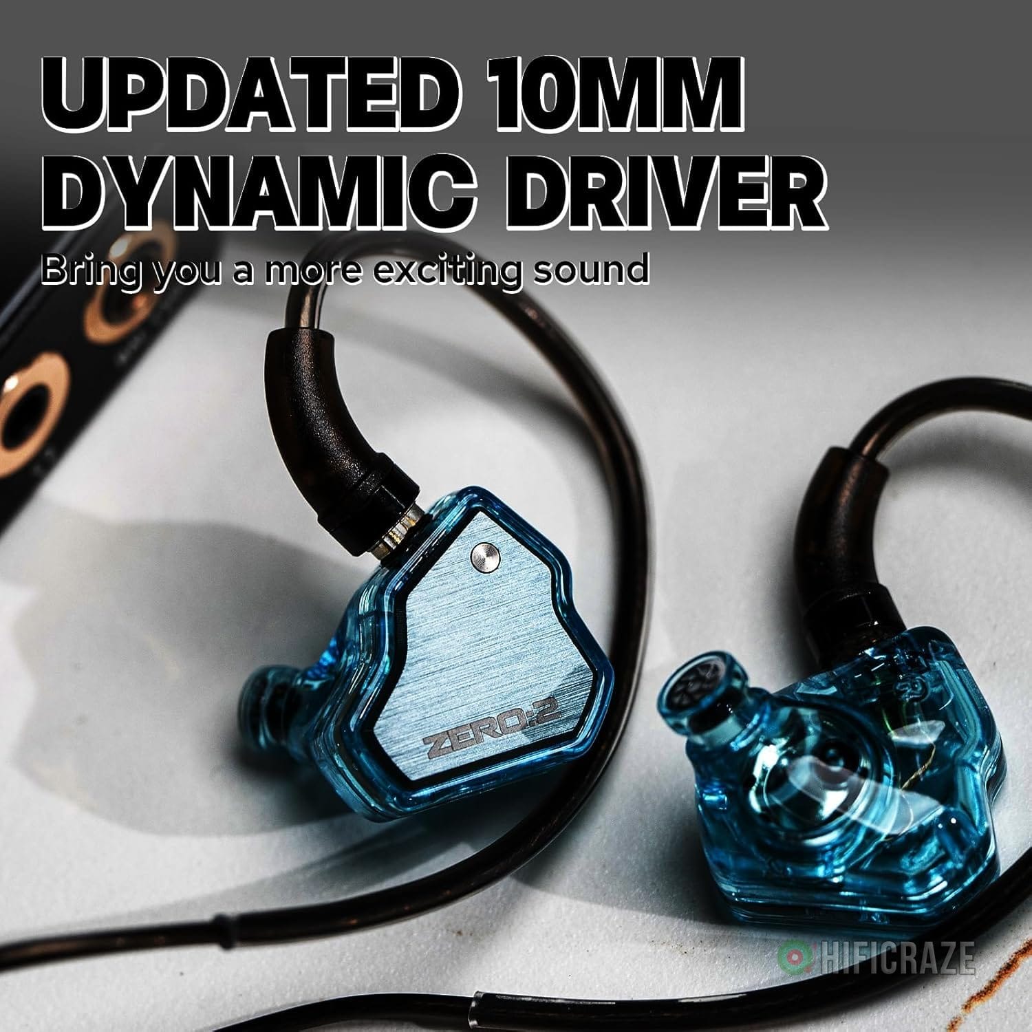 Linsoul 7Hz x Crinacle Zero:2 in Ear Monitor, Updated 10mm Dynamic Driver IEM, Wired Earbuds Earphones, Gaming Earbuds, with OFC IEM Cable for Musician (Without MIC, Blue) 3 Linsoul 7Hz x Crinacle Zero:2 in Ear Monitor, Updated 10mm Dynamic Driver IEM, Wired Earbuds Earphones, Gaming Earbuds, with OFC IEM Cable for Musician (Without MIC, Blue) - Image 3
