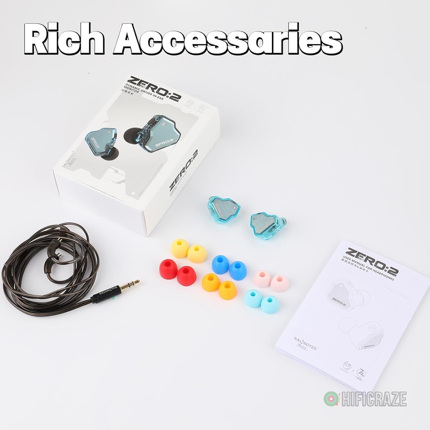 Linsoul 7Hz x Crinacle Zero:2 in Ear Monitor, Updated 10mm Dynamic Driver IEM, Wired Earbuds Earphones, Gaming Earbuds, with OFC IEM Cable for Musician (Without MIC, Blue) 7 Linsoul 7Hz x Crinacle Zero:2 in Ear Monitor, Updated 10mm Dynamic Driver IEM, Wired Earbuds Earphones, Gaming Earbuds, with OFC IEM Cable for Musician (Without MIC, Blue) - Image 7