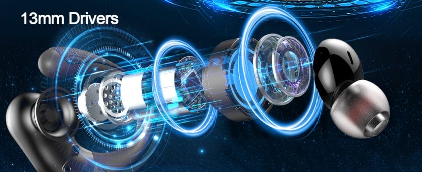 Wireless Earbuds, 2025 Bluetooth 5.4 Headphones Sport, 50Hrs HiFi Stereo Deep Bass Over-Ear buds with ENC Noise Cancelling Mic, IP7 Waterproof & LED Display Earphones with Earhooks for Workout/Running 4 Wireless Earbuds