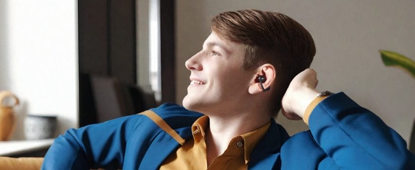 TOZO OpenEarRing True Open Ear Headphones, Lightweight Comfort Open Ear Clip Wireless Earbuds, 40H Play Bluetooth 5.4 Headphones with Smart Digital Display Design Fit Sports Running, Workout Black 9 Comfort