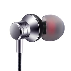 Wired Earbuds Headphones with Microphone Stereo Bass Earphones Noise Isolation in-Ear Headset Compatible with All Smartphones Tablets iPod IPad MP3 Player That with 3.5 mm Interface(Silver) 10 Multi-Function Button