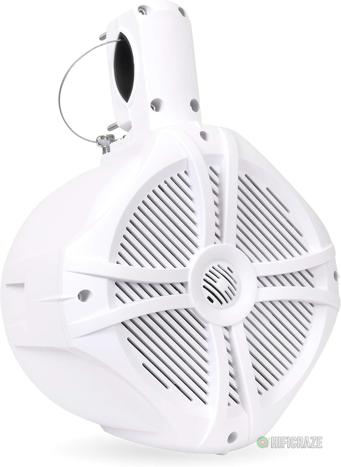 BELVA BWT8LED 600W Peak (300W RMS) 8" White Marine Tower Speakers with Multi-Color LED Lighting and Remote for Boats/ATV/UTV/Motorcycles/SxS/Golf Cart - Image 2