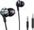 Philips Pro Wired Earbuds with Microphone, Hi-Res Audio in-Ear Headphones with 3.5mm Jack, Comfortable and Durable Build Earphones, Perfect for Music, Calls, and Daily Use, 3 Extra Eartips Included