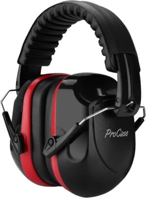 Home - HiFiCraze.com 30 ProCase Noise Reduction Ear Muffs, Sound Proof Ear Protection, NRR 28dB Noise Cancelling Headphones for Adults Kids Autism, Hearing Protection for Shooting Gun Range Mowing -Red