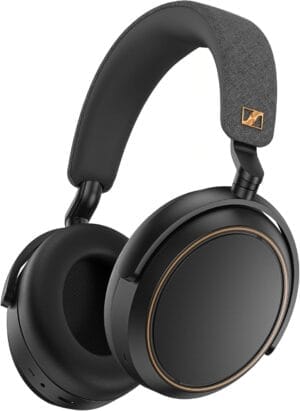 Sennheiser Consumer Audio Momentum 4 Wireless Headphones - Bluetooth Headset for Crystal-Clear Calls with Adaptive Noise Cancellation, 60h Battery Life, Lightweight Folding Design - Black/Copper