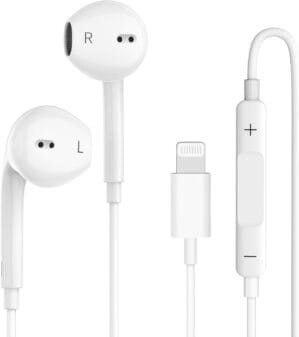 Wired Earphones for iPhone Earbuds with Lightning Connector Plug&Play Built-in Microphone & Remote Control Headsets Compatible with iPhone 14/13/12/11/XR/XS/X/8/SE/Pro/Pro Max Ear Buds Corded Headsets